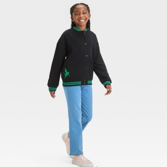 WICKED X DEFY GRAVITY BOMBER JACKET - BLACK SIZE XS (NEW WITH TAGS) - Picture 2 of 5